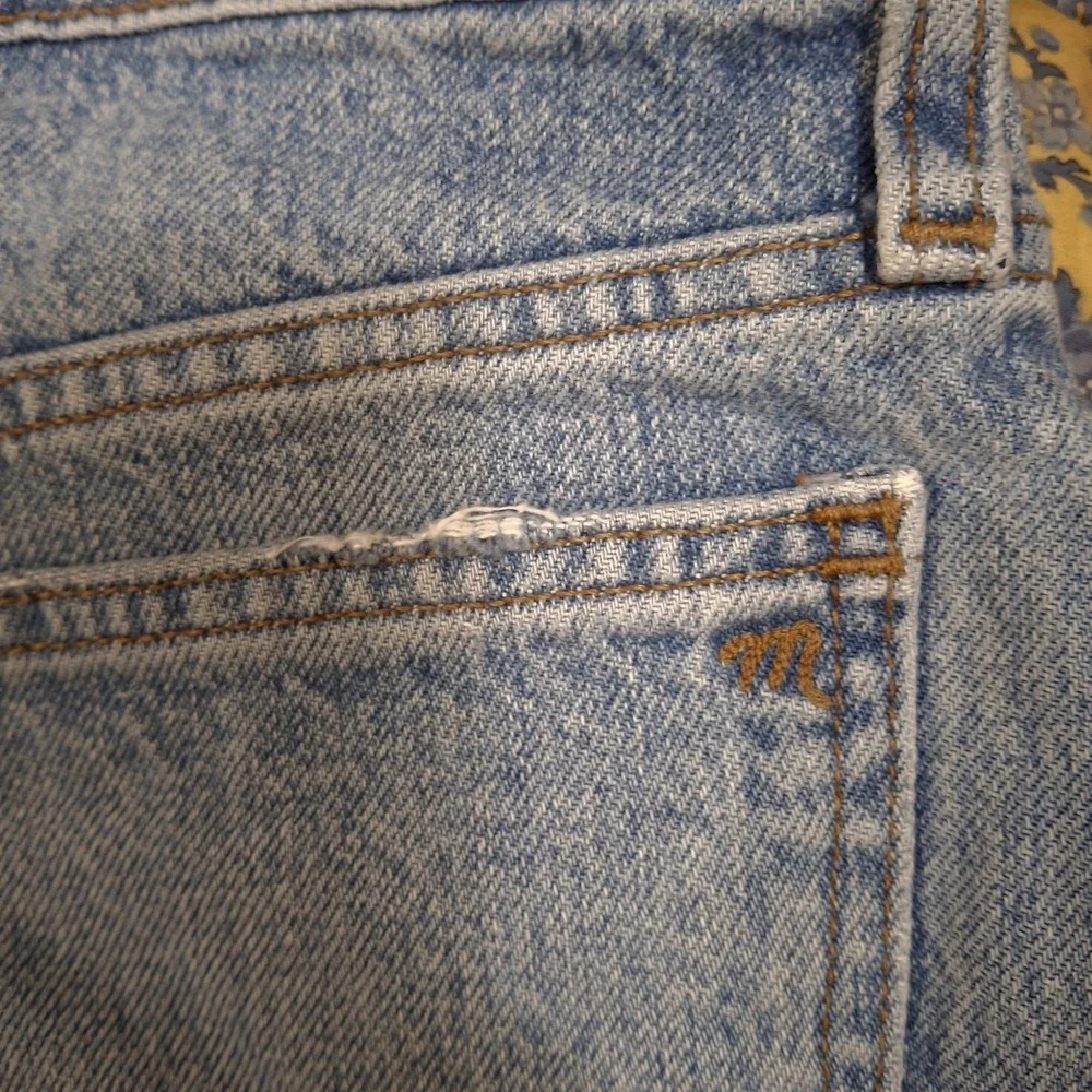 Madewell Relaxed Blue Jean Denim Cutoff Shorts Size 24‎ Beach Summer Casual